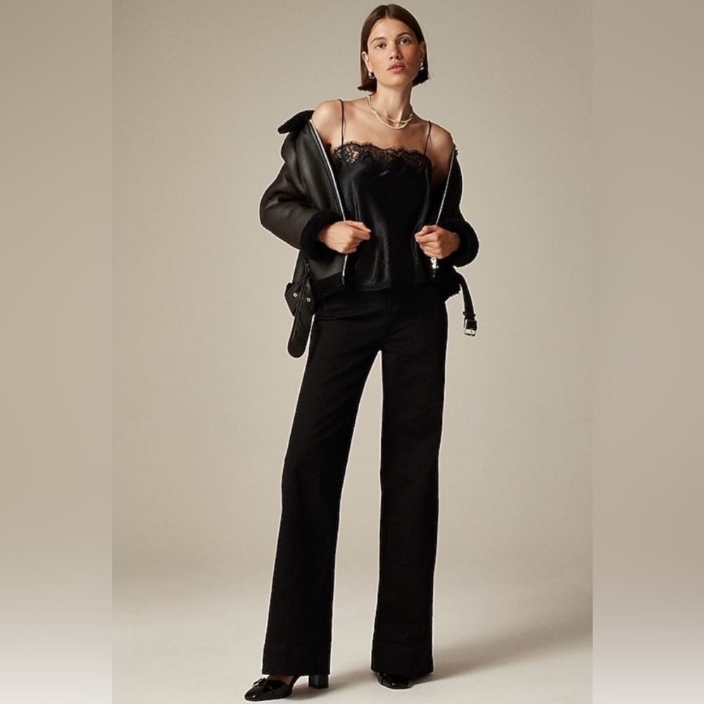J. Crew Denim trouser Jean in 1996 semi-stretch Black Rinse Size 26